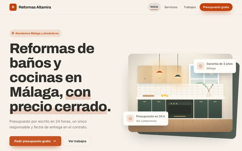 Web de ejemplo hecha por Encargo